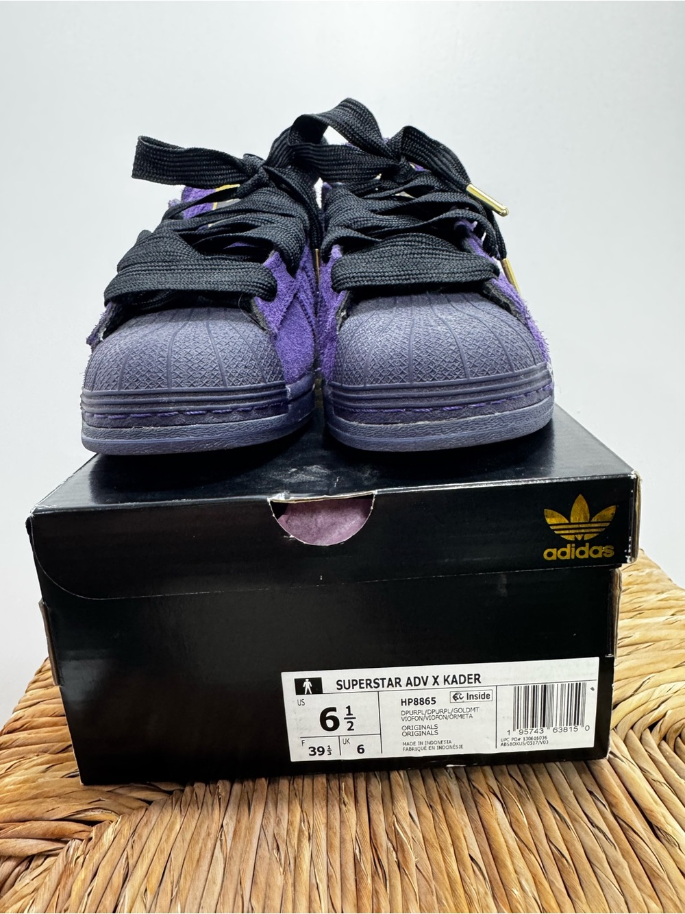 adidas Purple Superstar ADV  x kader size 8 - Picture 4 of 13
